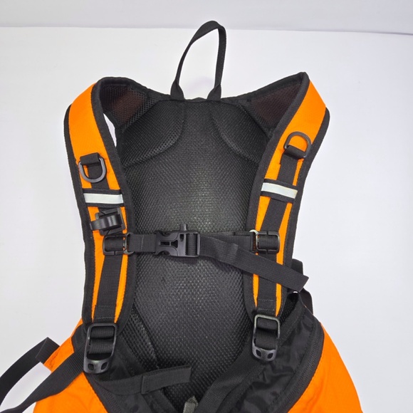 Mubasel Gear 70oz 2L Insulated Hydration Backpack Pack Orange Gray Hiking Biking - Picture 8 of 12